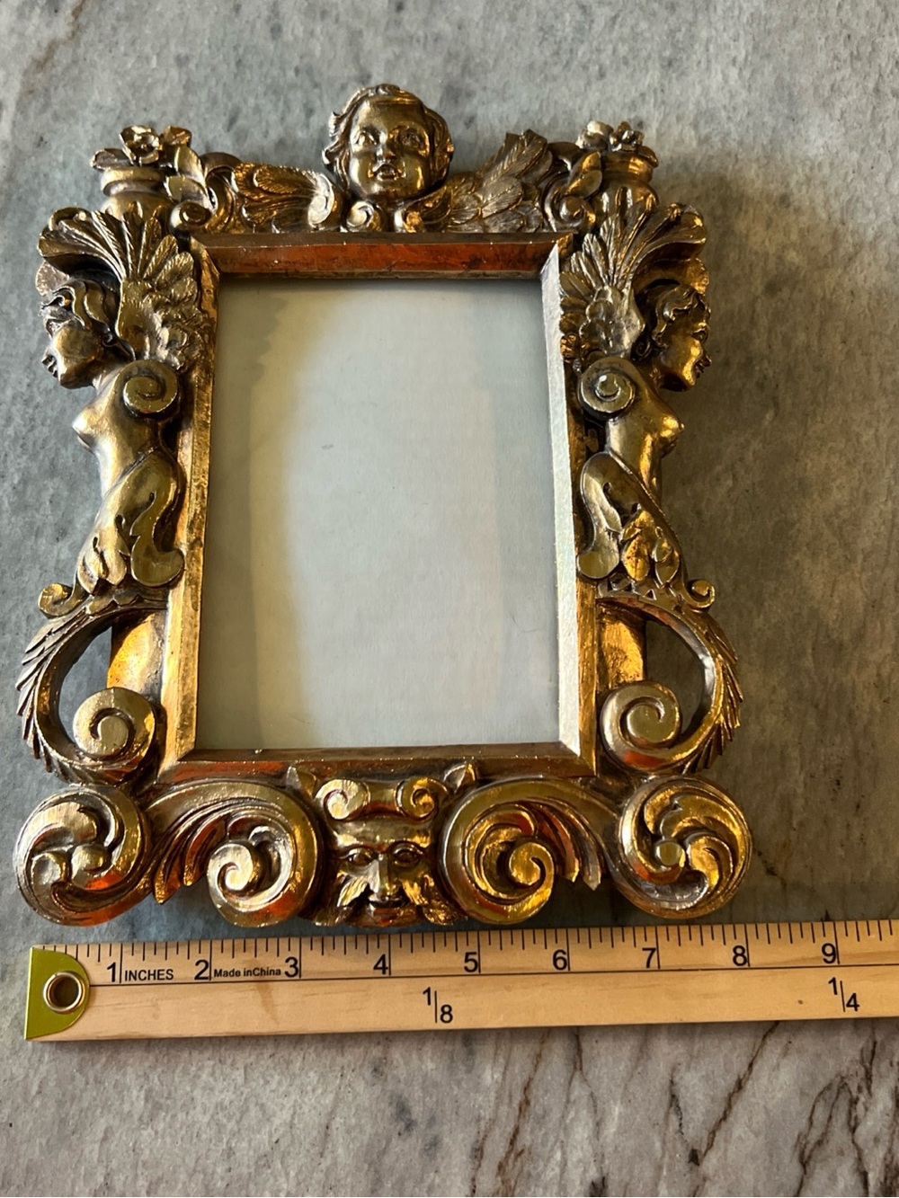 Source Unknown Ornate Gold Cherub Picture Frame - Picture 2 of 10